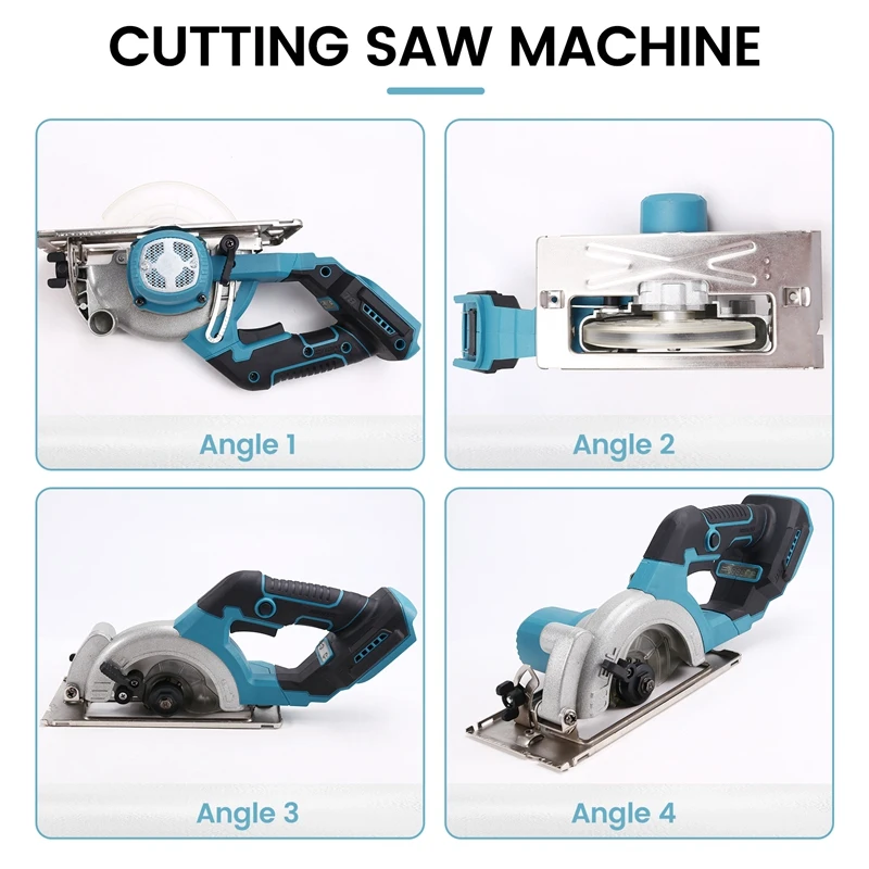 Cordless Brushless Electric Circular Saw Multi-Angle Cutting Handheld Saw  10800R/Min Power Tool For Makita 18V Battery