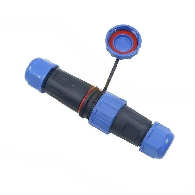 For Solder-free Screw Waterproof Connector 2 Plugs 3 Cores 4 Holes 5 Pins 6 Poles 7P Docking Male and Female Power Plugs
