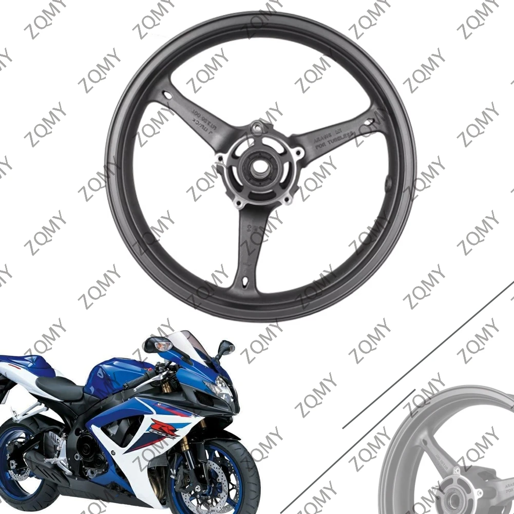 Rin Delantero de Motocicleta para Suzuki GSXR 600 750 K6 GSXR600 GSXR750 2006 2007 y GSXR1000 1000 K5 K7 2005-2008, Aleación de Aluminio