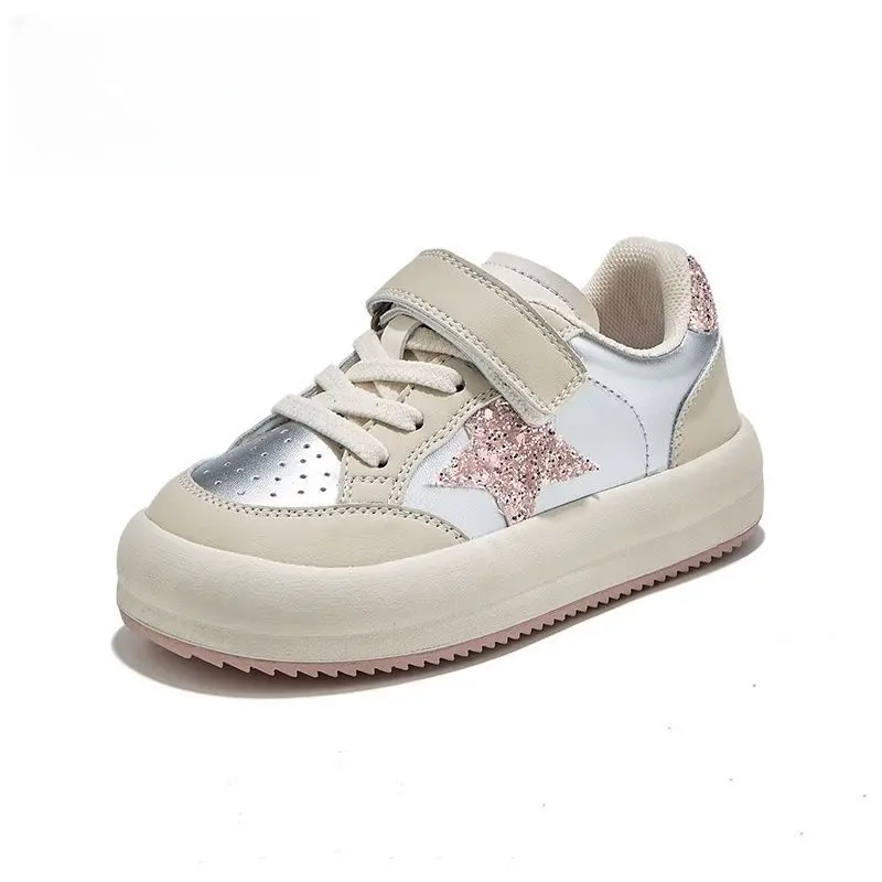 

2026 Spring Autumn New Kids Soft Sole Non Slip Casual Shoes Trendy Comfortable Toddler Girls Sneakers