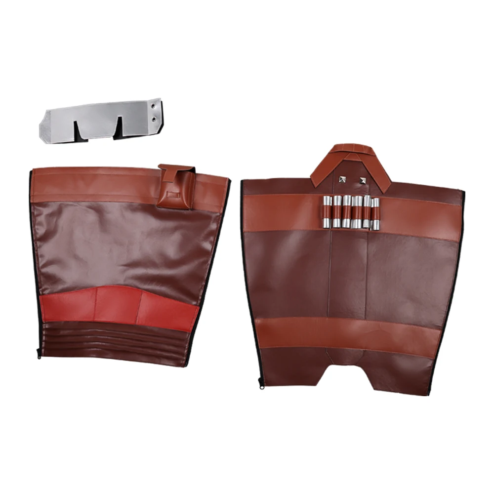 Din Djarin Cosplay Knight Belt Leg Covers Movie Space Battle Roleplay Waistband Gun Bag Halloween Carnival Accessories Gifts view 6