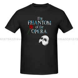 The Phantom Of The Opera Rose Printed T-Shirt Funny Mens Short Sleeve Crew Neck TShirts Oversize Tops Mens Designer T Shirt