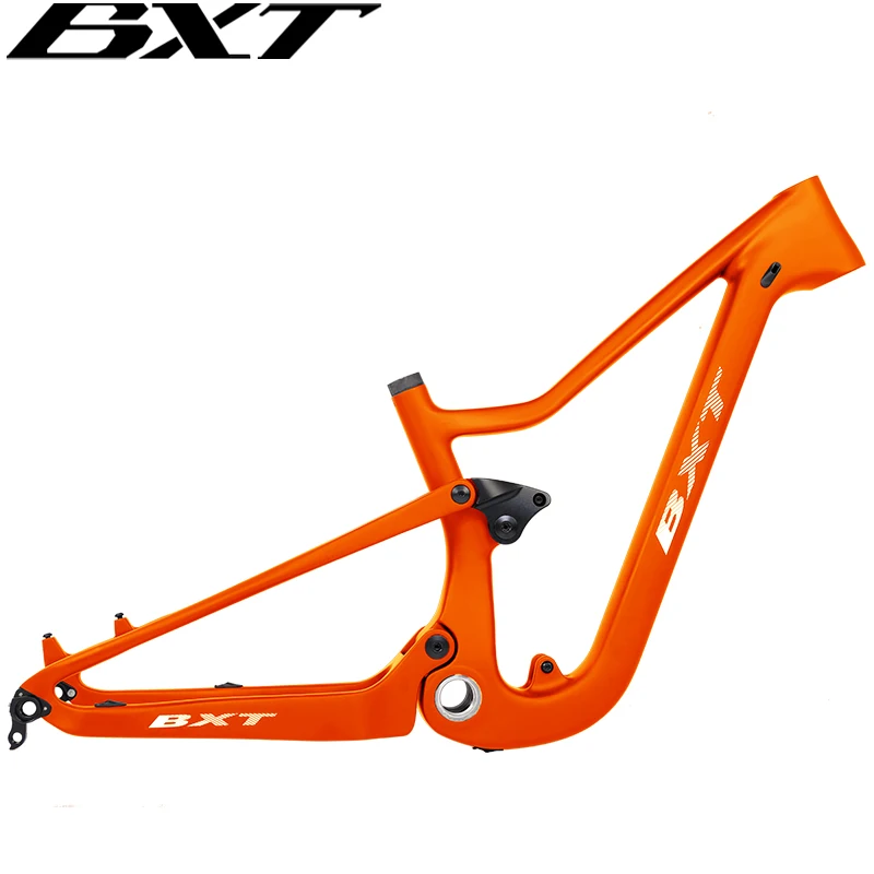 BXT T1000 Full Carbon Fiber Full Suspension Mountain Bike Frame 24er Travel 90mm XC Carbon Suspension Bicycle Frame