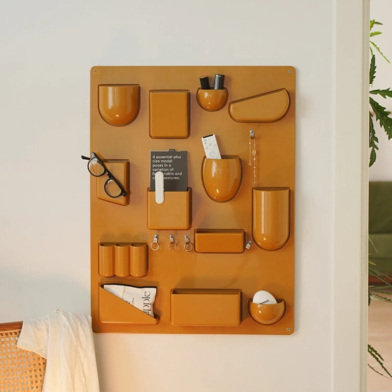 

Creative Wall-Mounted Storage Shelf,Cream Entryway Organizer, Desktop Decoration Storage Rack Multi-Zone Compartment Organizer