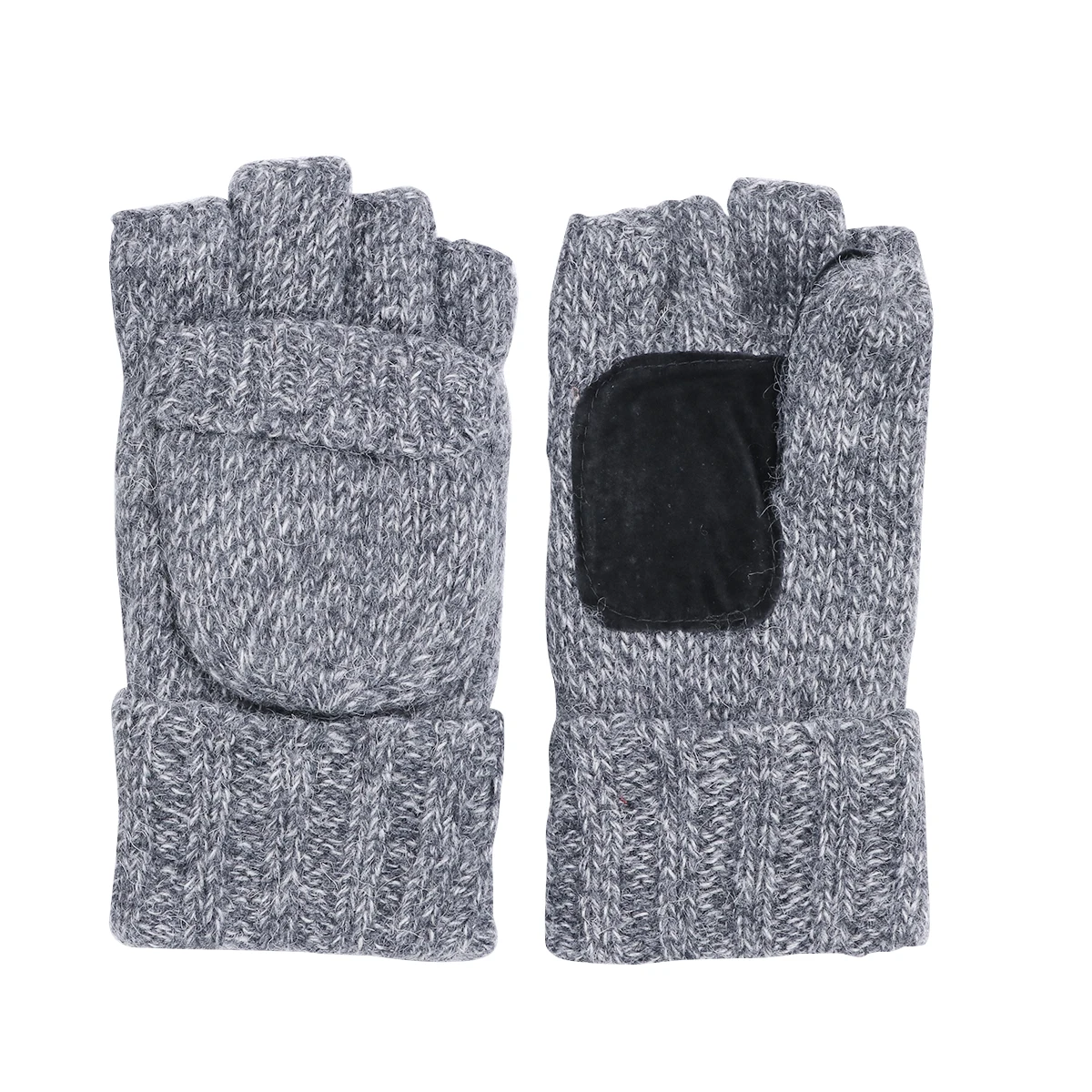 

1 Thick Warm Knitting Half Finger Gloves Lightweight Non-Slip Sports Gloves For Men Fitness Training Wrist Protectors