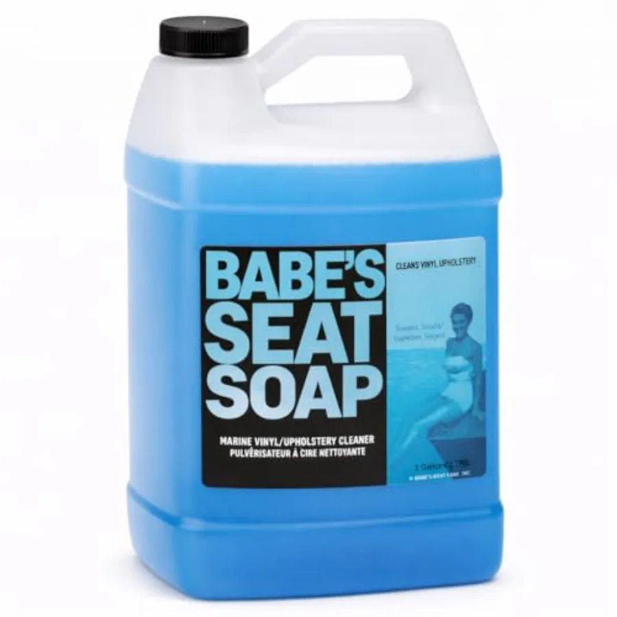 

Babes Seat Soap Marine Vinyl Plastic Leather Cleaner for Boat Seats Cleans Conditions Protects Upholstery from Suntan Oil Dirt
