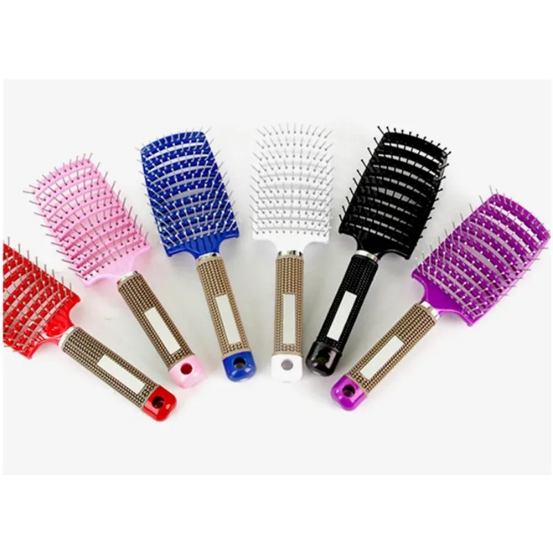 Brosses de massage magiques pour cuir chevelu pour femmes, poignées de cheveux, peigne de massage, séchage rapide, droite, outils de coiffure professionnels