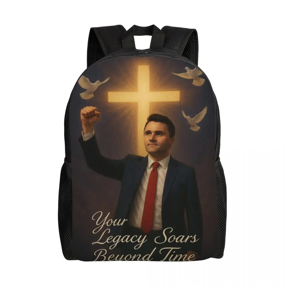 Charlie Kirk Angelic Advocate Little Kids Backpack for Girls Boys Toddler Cute Kindergarten Backpacks School Bag