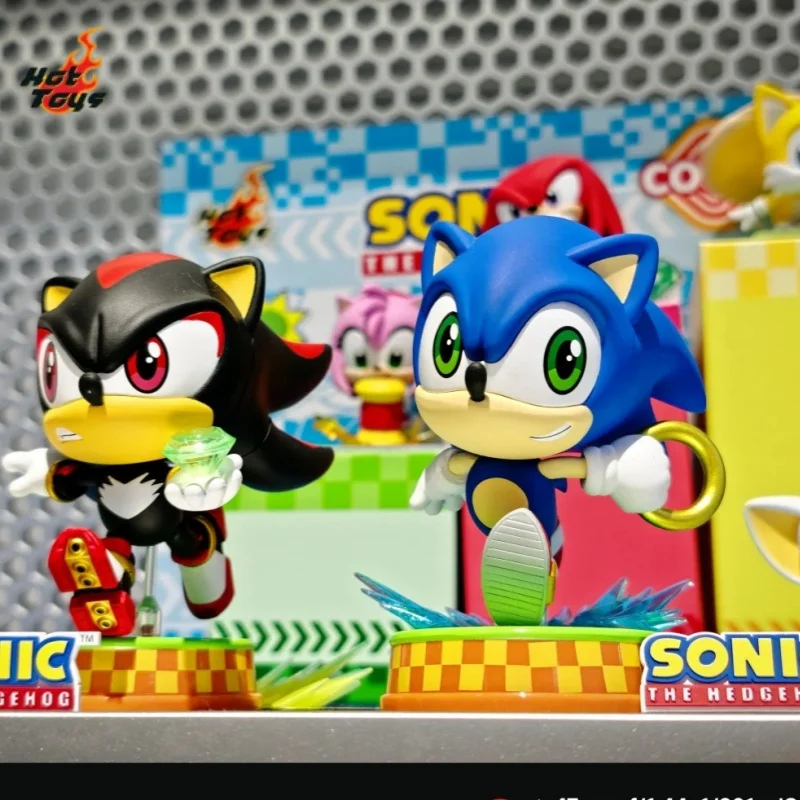 

Original Hot Toys Hedgehog Sonic Cosbaby Action Figures Model Doll Desktop Ornament Kids Toys Christmas Birthday Gift