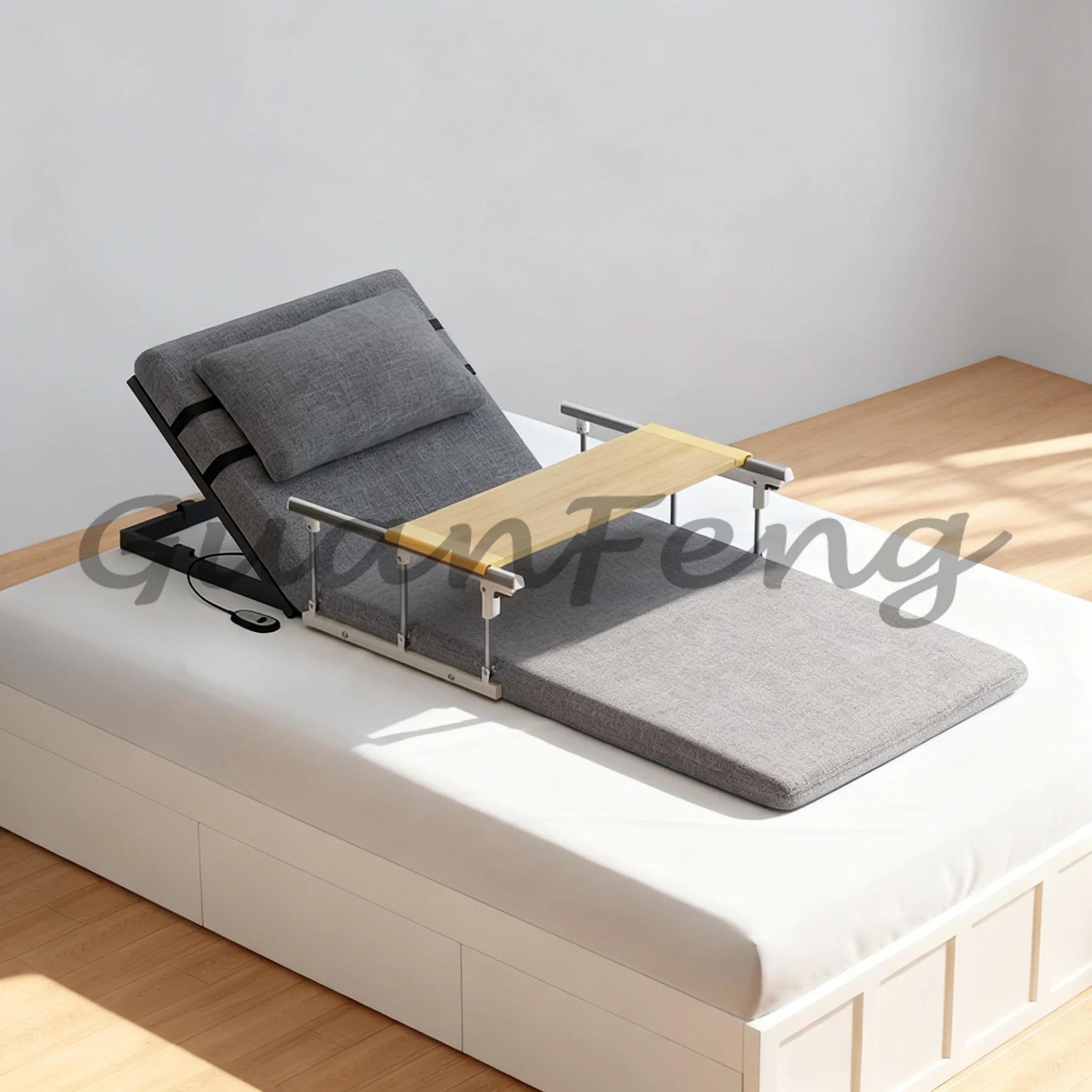Adjustable Electric Bed Back Lifter, Elderly Sit-Up Assist Wedge Mattress, Home Care Tool for Bedridden Patients