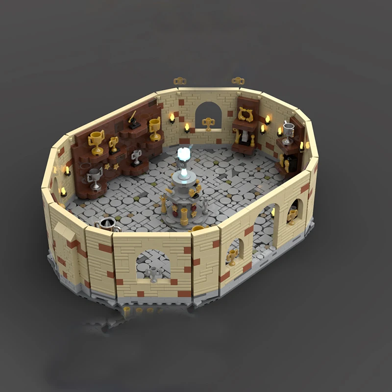 منتج جديد رائع MOC اللبنات السحرية مشهد الفيلم نموذج غرفة الكأس التكنولوجيا وحدات لعبة أطفال لتقوم بها بنفسك مجموعة التجميع #4