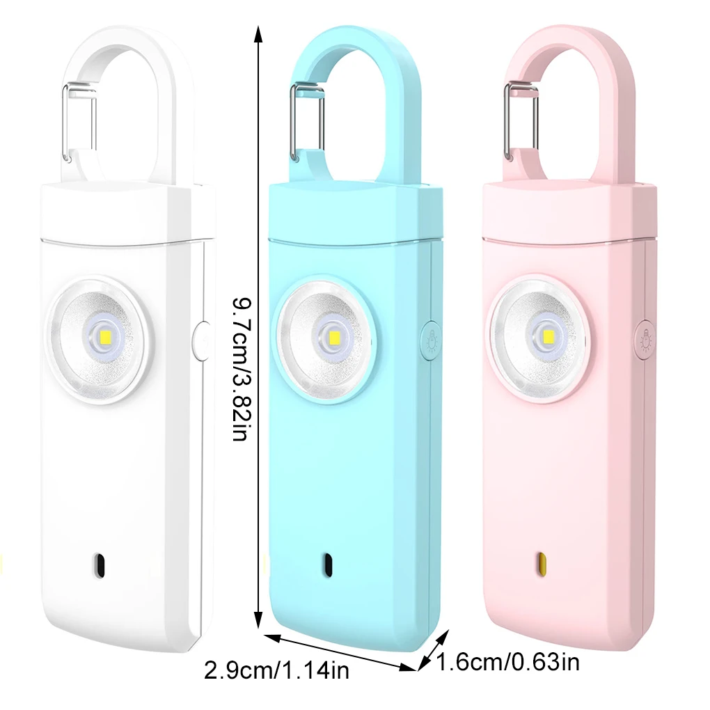 ABS Loud Alarm Keychain For Personal Safety Product Will Alarm And Flash. Pull Ring Is
