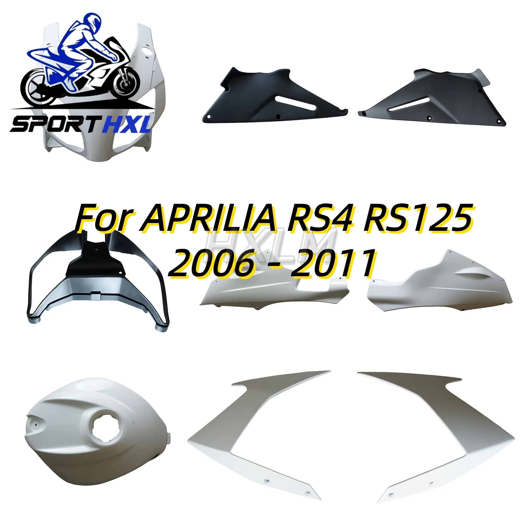 OEM Fitment New RS4 RS 50 125 Panel Kit bodywork Rear Tail Front Upper Nose Fender For Aprilia RS50 RS125 2006 2007 2008 2009 20