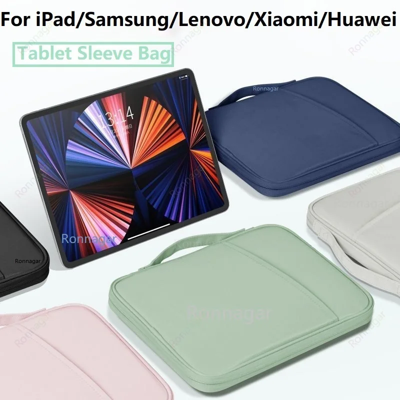 Tablet Sleeve Bag for 11 Inch iPad Pro M4 iPad AirM2 2024 iPad ProM2&M1 10.9 iPad10 Air4 5th Gen 10.2 Galaxy Xiaomi Redmi Lenovo