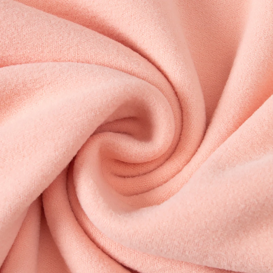 2/3-teiliges Herbst- und Winter-Set für Kinder, einfarbiges, warmes Langarm-Unterhemd mit mittelhohem Kragen für Jungen und Mädchen, lässiges, vielseitiges Oberteil – Detail 9