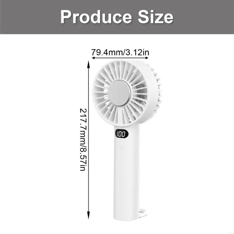Ventilador miniatura portátil mano con potente Motor ventilador refrigeración velocidad ajustable N58D