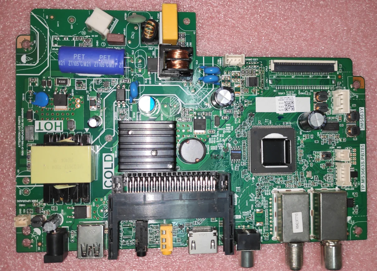 TP.MS3663S.PB785  3ms663y Three in one TV motherboard tested well  Physical photos