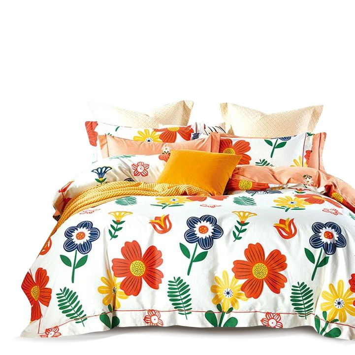 China Soft Printed Duvet Cover Bedding Set