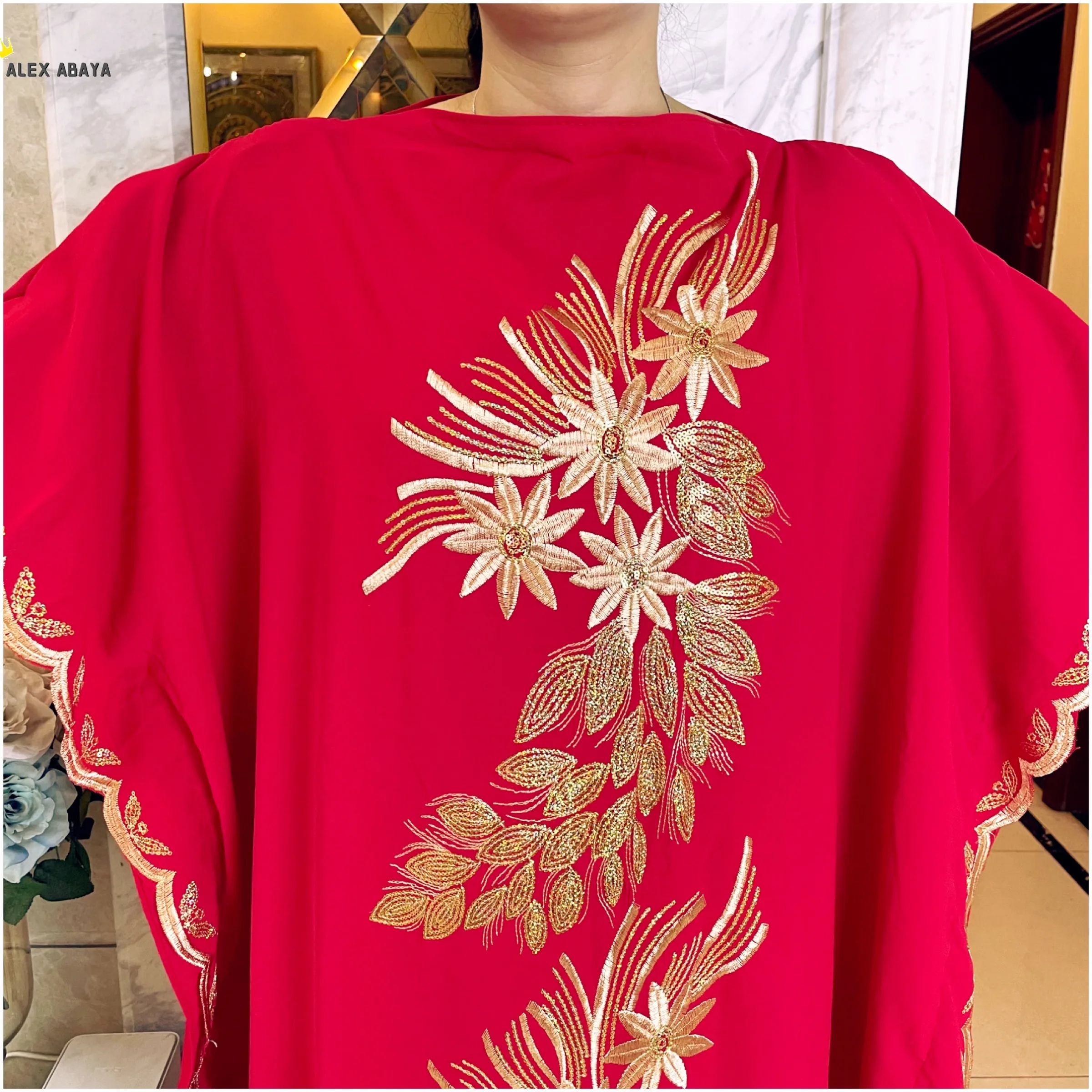 Dubai Fashion Abaya Embroidery Long Dress Arab High Grade Comfortable Fabric Women Muslim Kaftan Turkish Moroccan Gown Autumn
