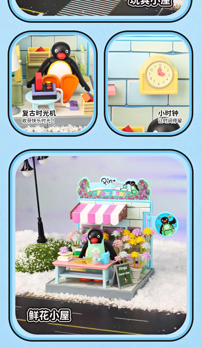 Neue Original Pingu Blind Box Komplette Serie Niedliche Überraschungs-Sammelfiguren Modell Schreibtisch-Dekoration Zubehör Geburtstagsgeschenk – Detail 37