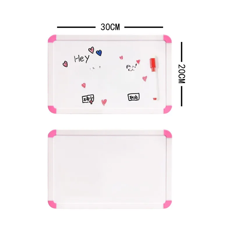 Double-sided Useful Whiteboard For Writing Erasable Student's Drawing Graffiti Office Notes Dry-erase Hanging Message Board