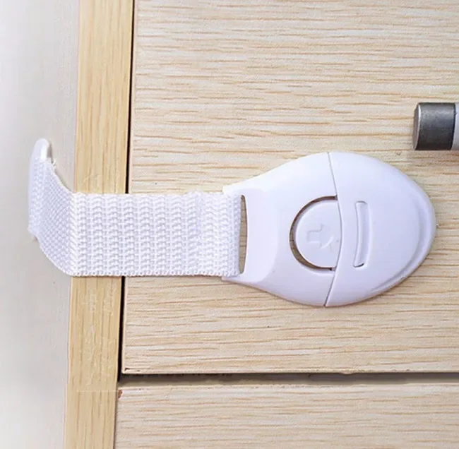 5pcs/Lot Drawer Door Cabinet Cupboard Toilet Safety Locks Baby Kids Safety Care Plastic Locks Straps Infant Baby Protection