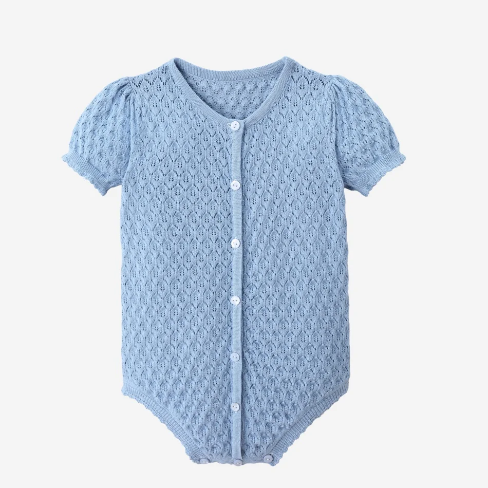 Knitted Collection – Blue Romper