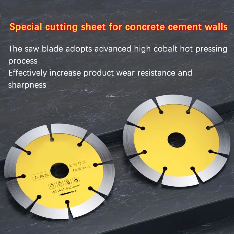Diamond Grooved Slice Angle Grinder Concrete Wall Granite Cutting Piece Marble Floor Tile Saw Blade
