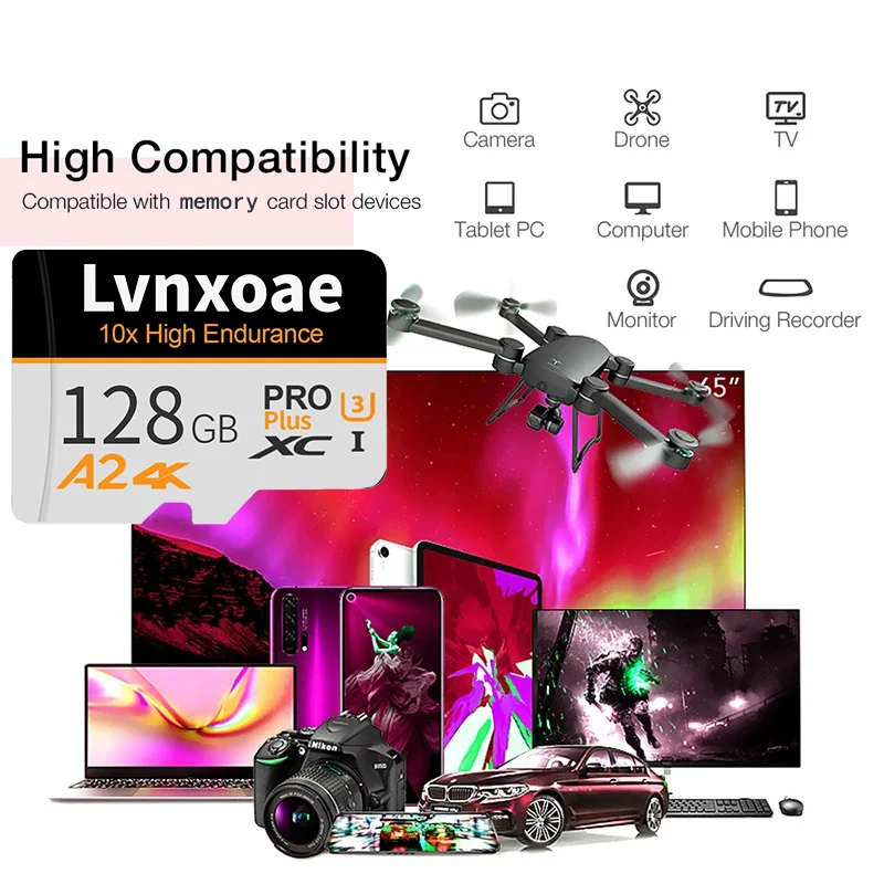 بطاقة ذاكرة Microsd عالية السرعة 128 جيجابايت 64 جيجابايت U3 C10 A2 V30 4K بطاقة Micro SD 32 جيجابايت 16 جيجابايت حتى 90 ميجا بايت/ثانية بطاقة فلاش TF لكاميرا الهاتف