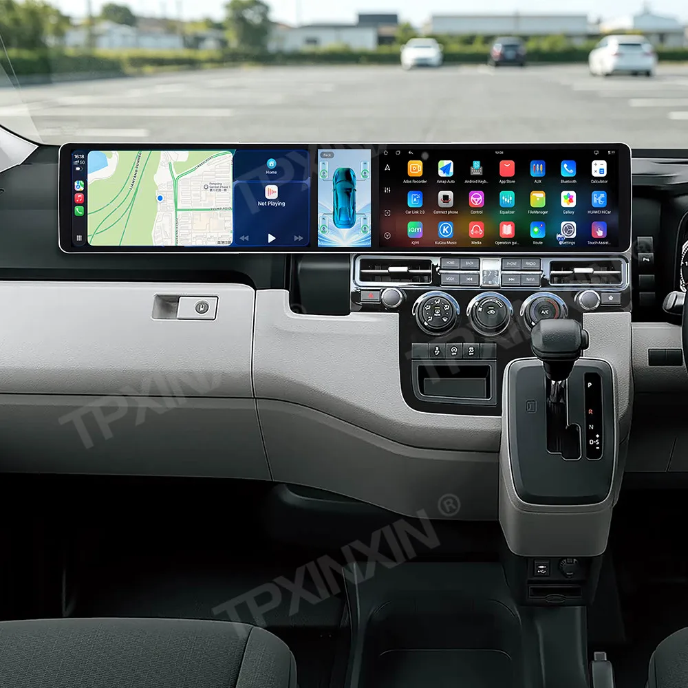 For Toyota HiAce 2019-2026 Android Car Radio Multimedia Video Player Wireless Carplay Autoradio Stereo GPS Navigation Head Unit