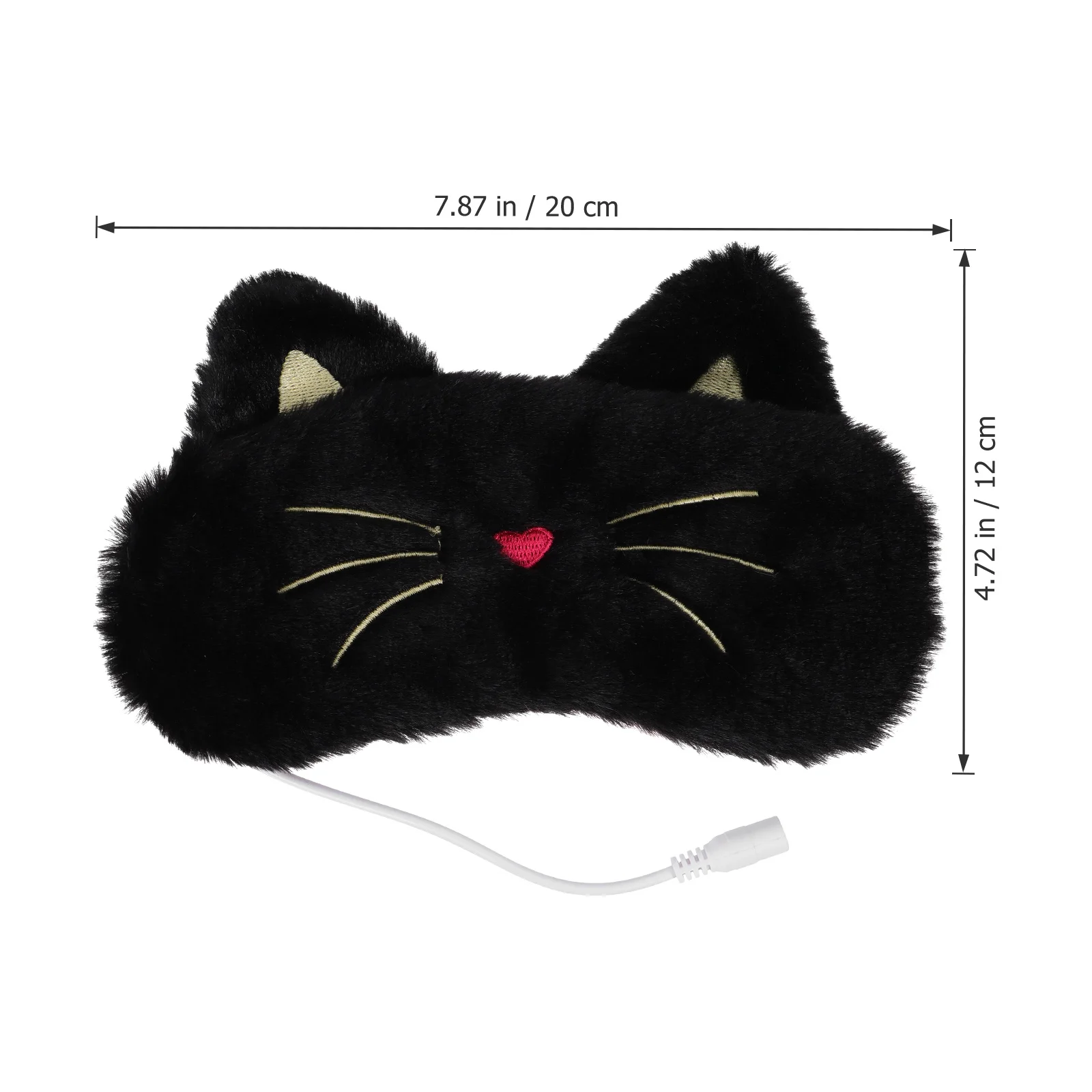 

1Set Heating Eye Mask Thermostatic USB Sleep Cover Shading Patch Arc Nose Design Adjustable Buckle Magnetic Cloth Improve