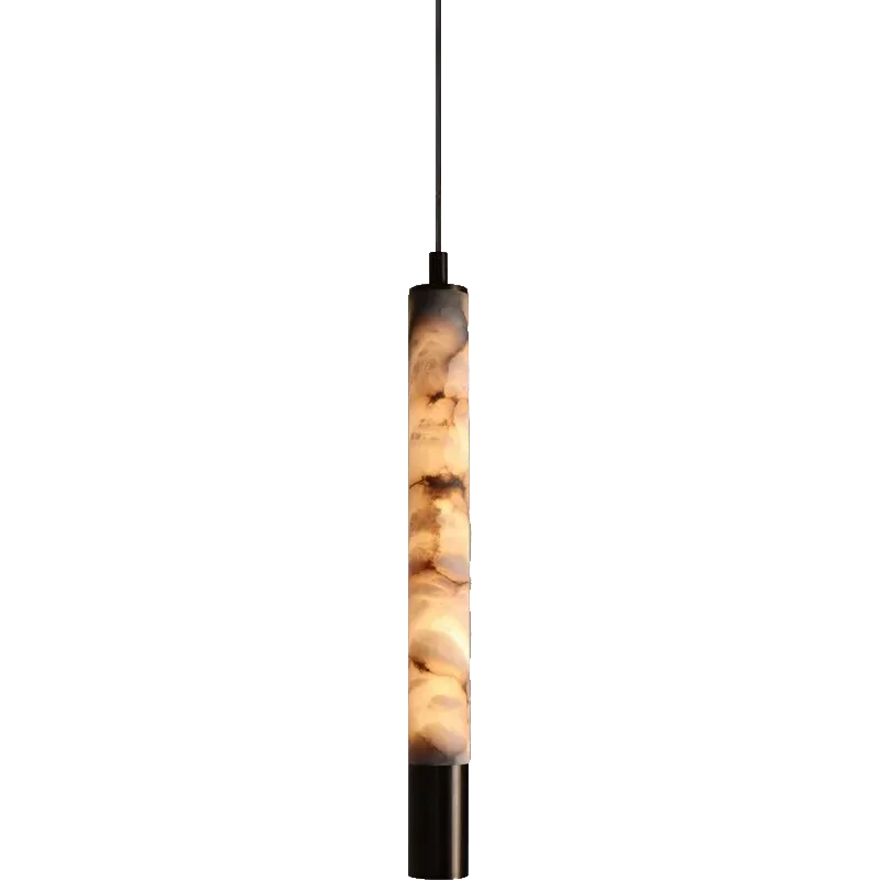 الحديثة مصمم قلادة أضواء اليدوية الرخام الطبيعي الثريا الفاخرة LED ثريا تركب بالسقف صالون فندق إضاءة غرفة النوم #6