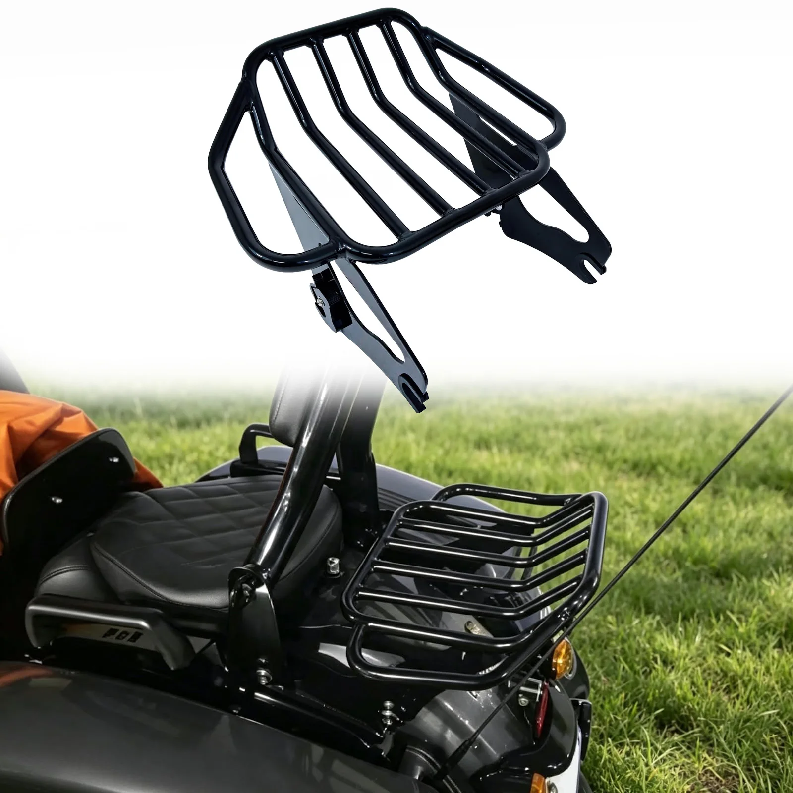 For Harley 09-26 Road King Ultra Electra Street Glide CVO Limited FLHX FLTR FLHT FLHRC Detachable Two-Up Mounting Luggage Rack
