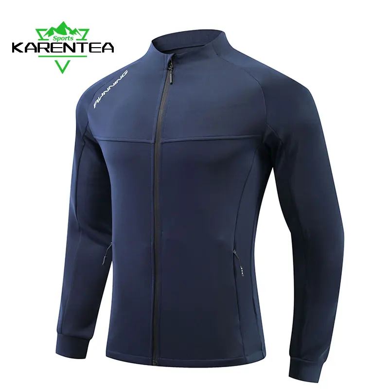 Men Compression Sport Jacket Top Gym Running Clothing Quick Dry Fitness Tight Sportswear Hiking Jogging Coat Sweatshirt Outdoor