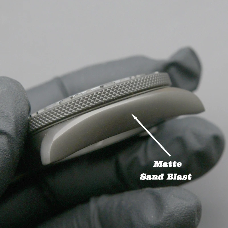 Sand Blast Matte Gun Colour SKX009 SKX007 Men's Watch Case Fit NH34 NH35 NH36 Automatic 316L Stainless Steel Sapphire Glass