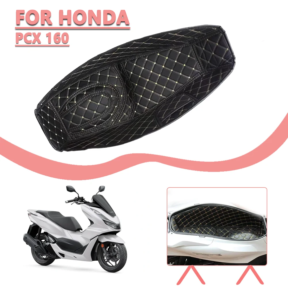 

Motorcycle Rear Trunk Cargo Liner Protector Seat Bucket Pad For HONDA PCX 160 PCX160 Liner Pad with Anti-Slip Design