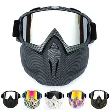 Motocross Goggles Adult Ski Goggles Removable Mask Glasses