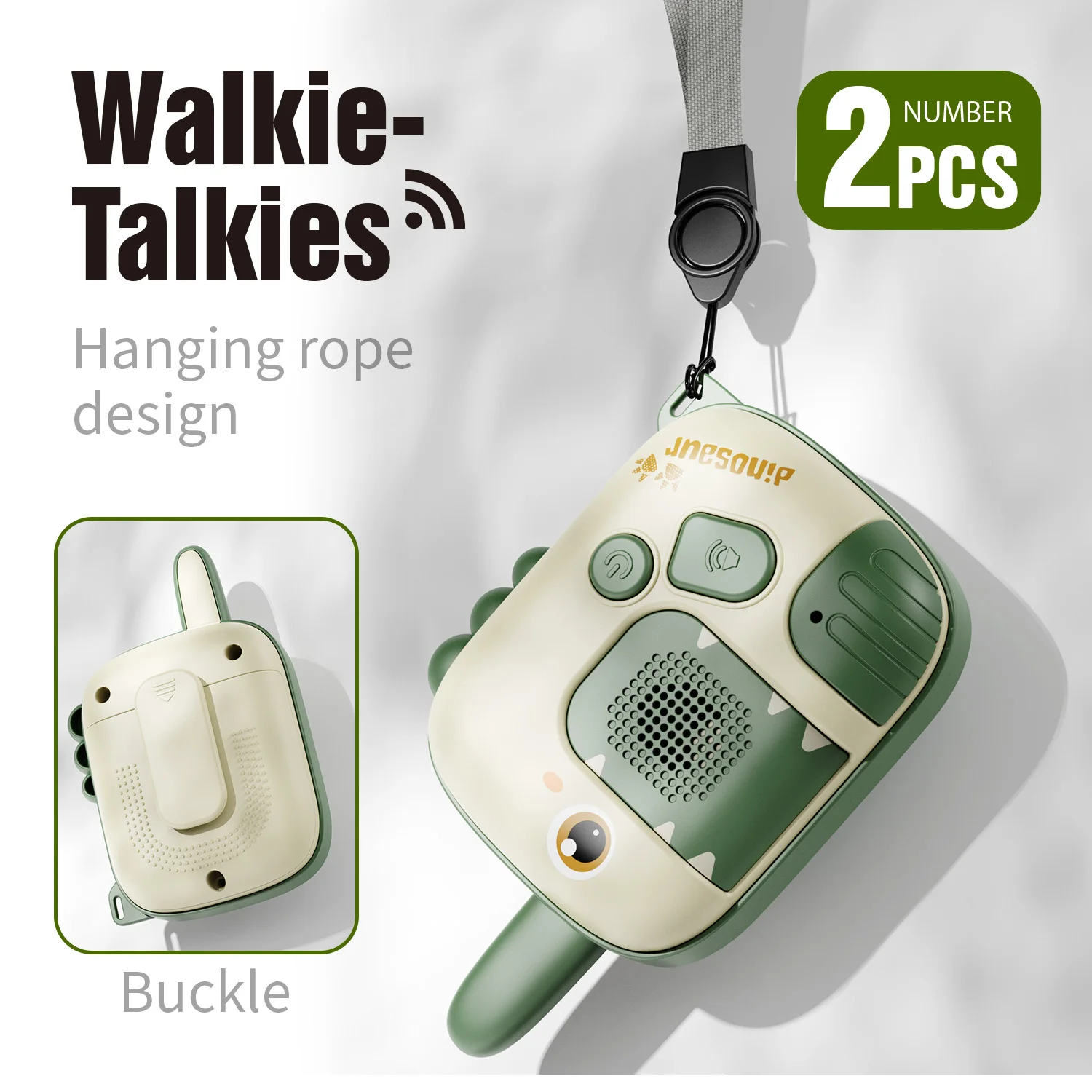 Walkie Talkies para niños, paquete de 2: Walkie Talkies de largo alcance para niños, regalos de cumpleaños, juguetes al aire libre para niños, juguete de regalo para niños de 3 años o más