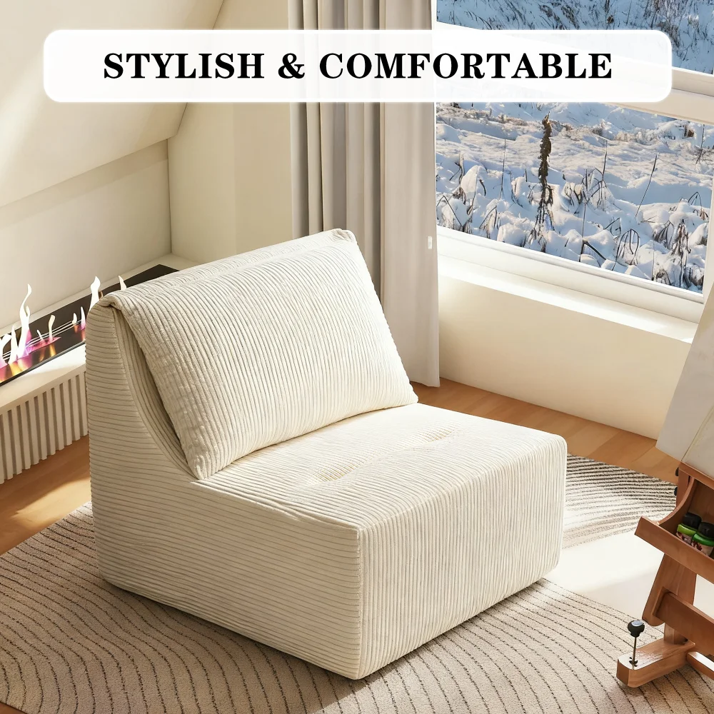 كرسي أريكة مريح للغاية بدون عظم، دعم مريح لاسترخاء كامل الجسم، كرسي أرضي مثالي للألعاب والقراءة والم