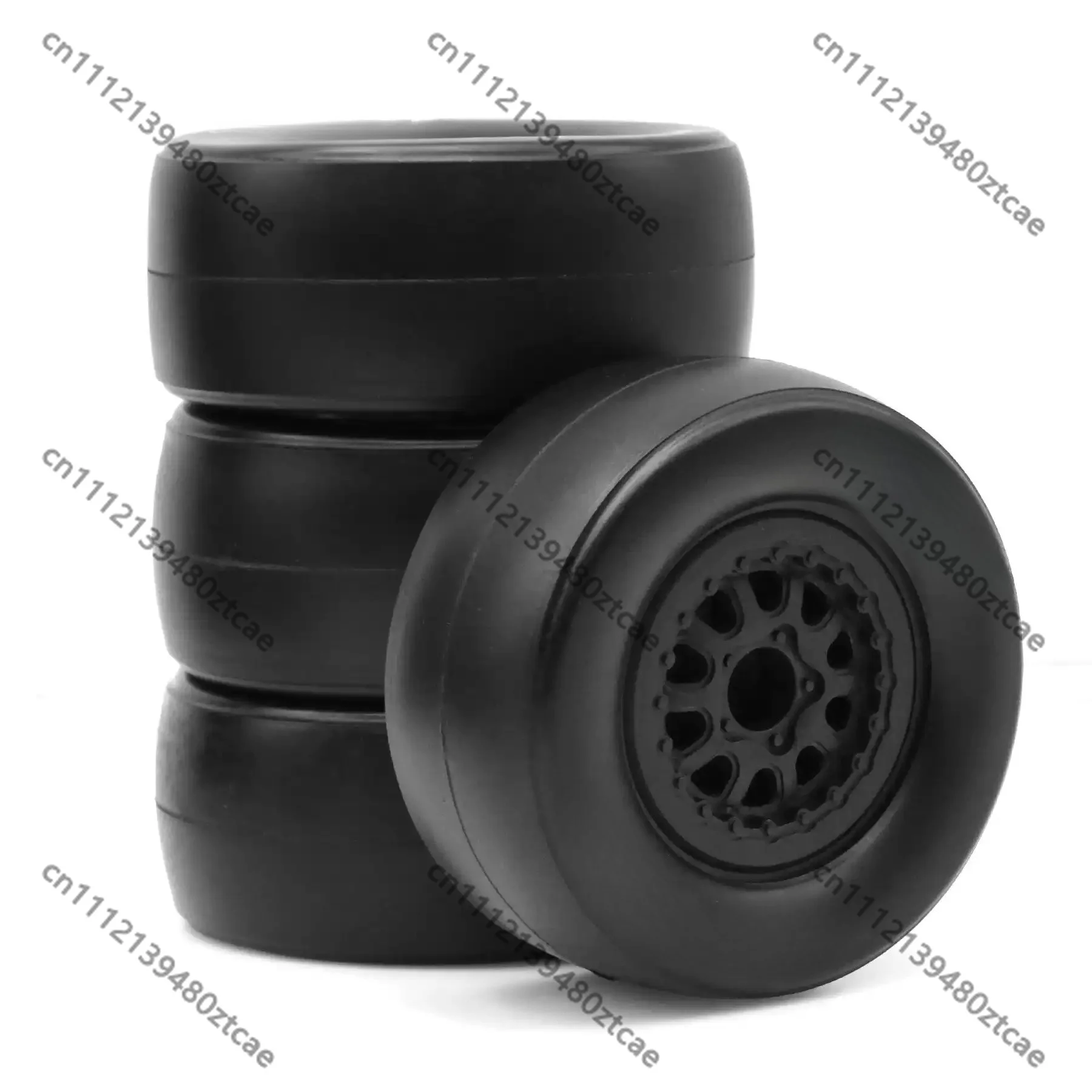 1/10 Scale RC Model Car Wear‑Resistant Slick Racing Tires For Short‑Course Buggy On‑Road Rally Vehicle Upgrade Spare Parts