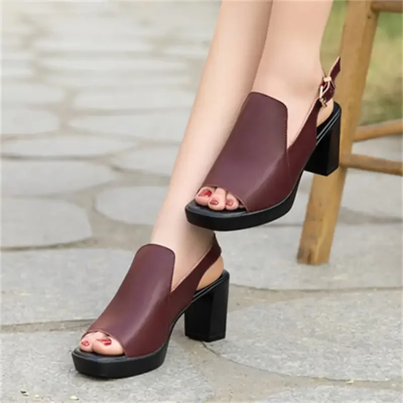 Fashion Peep Toe Women\'S Heel Summer Shoes Female Wedge Heel Sandals Woman Platform Sandals Ladies Fashion Shoe Size 35- 41