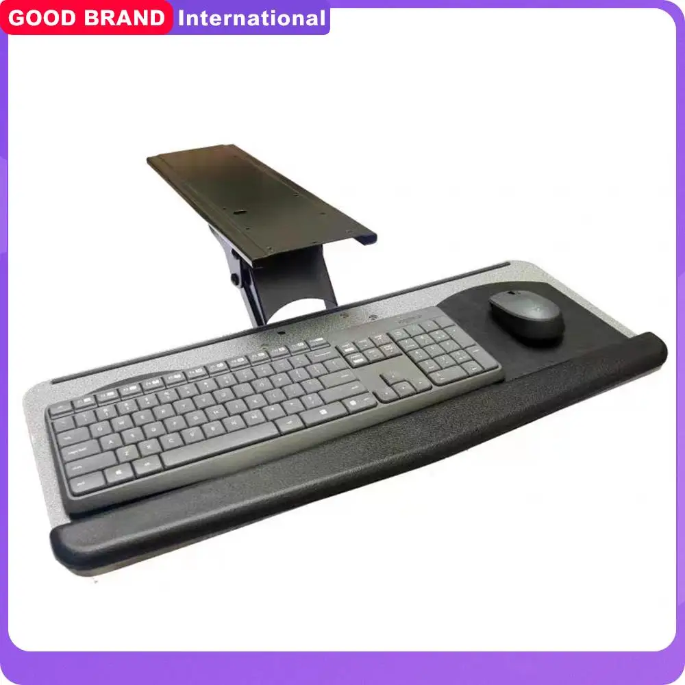 

Keyboard Tray under Desk Adjustable Height and Angle Keyboard Tray Slide out and Holder for Typing in Home and Office Work