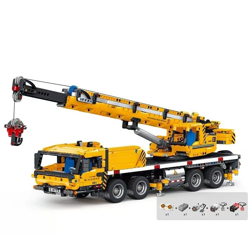 Engineering series excavator assembly building block model