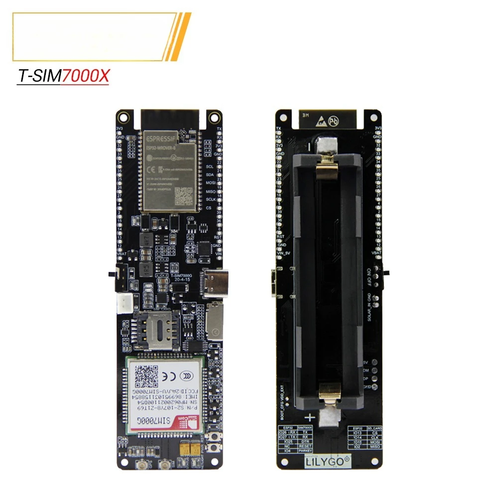 TTGO T-SIM7000X ESP32 Development Board with 4/16MB Flash WiFi Bluetooth GPS Module SIM7000G SIM7000JC RTOS Operation