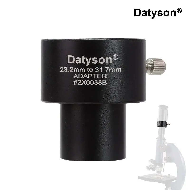 Datyson Microscope Accessories 23.2mm Connector to 31.7mm Interface Converter Adapter