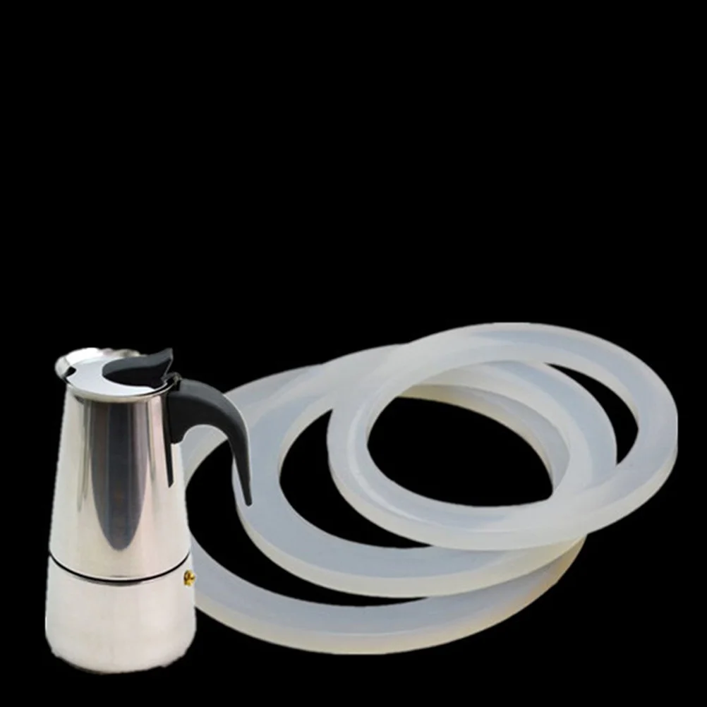 

5Pcs Silicone Sealing Rings Replacement for Coffee Bottle Food Grade Kitchen Supplies Coffee Bar Essential