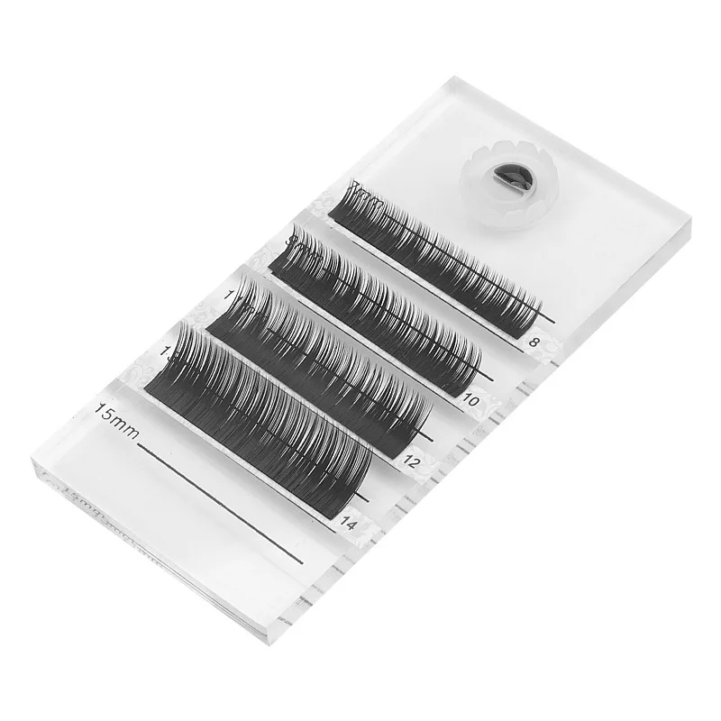 Clear Acrylic Eyelash Extension Lash Holder False Eyelashes Stand Pad Crystal Glass Adhesive Glue Pallet Beauty Makeup Tools