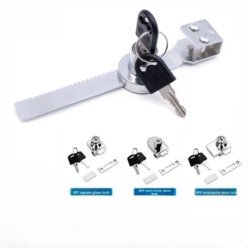 Cabinet locks Display cabinet door locks Punch-free household glass cabinet door locks Durable household hardware locks