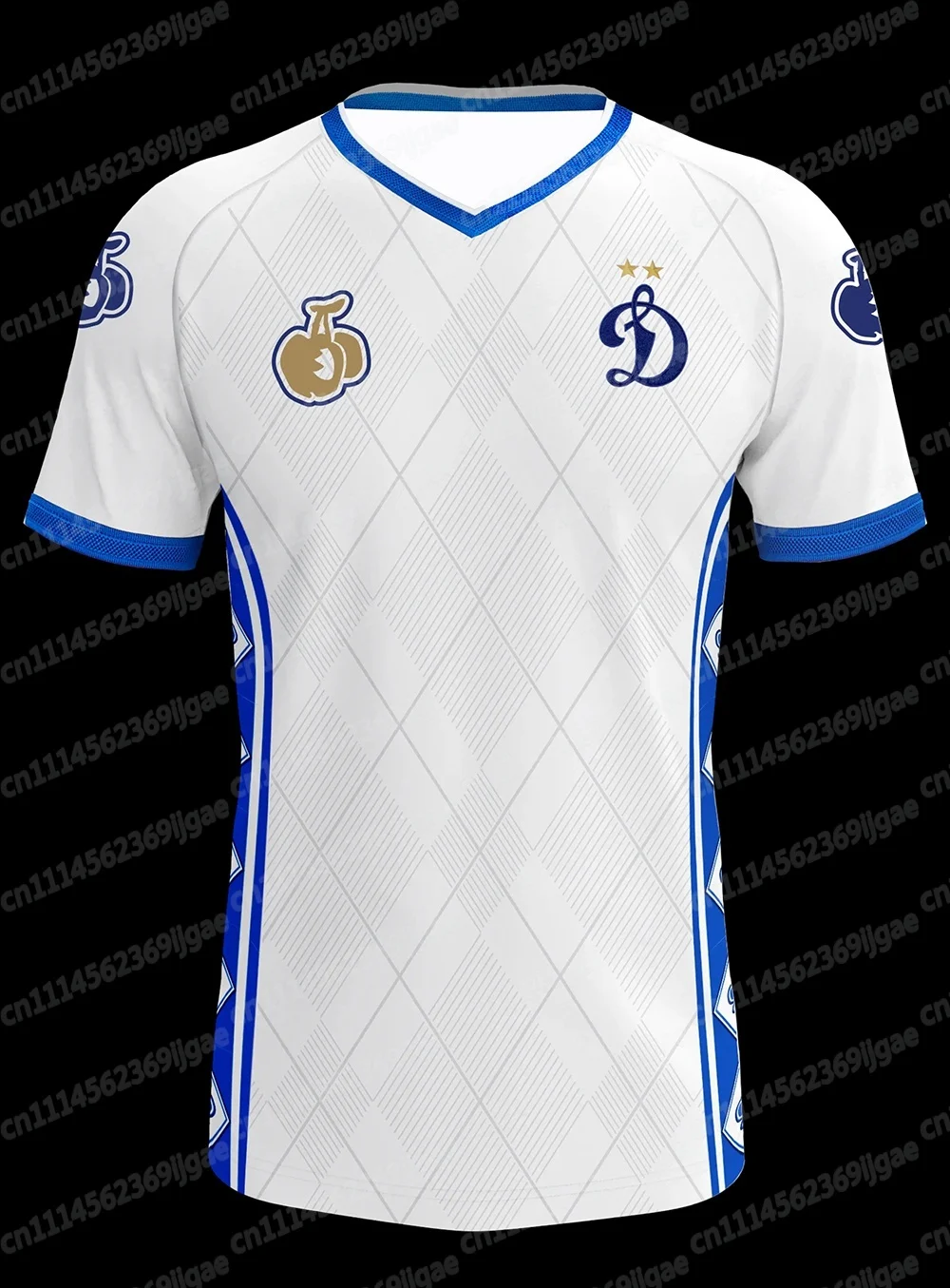 Russisches Dinamo Moskau Fan-Heimtrikot Blaues Fußball-T-Shirt Atmungsaktives Sport-Oberteil Geeignet für Fans und Familien – Detail 5