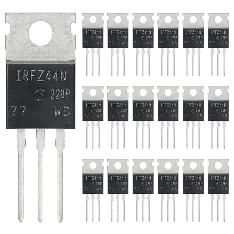 20PCS IRFZ44N IRFZ44 IRFZ44PBF MOSFET Transistors Power Transistor Rectifier 49A 55V N-Channel Rectifier 49Amp 55Volt TO-220